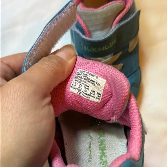 Tsukihoshi Blue and Pink Sneakers for Active Kids. Size 6.5 - Picture 6 of 6